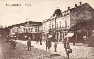 Sátoraljaújhely Fő utca Wessely Mór üzletével