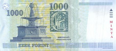 2008. 1000Ft "MINTA" felülnyomással "DA 0000479" sorozatszámmal! T:I