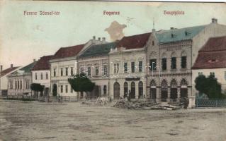 Fogaras Franz Joseph square with the shop of Ignác János