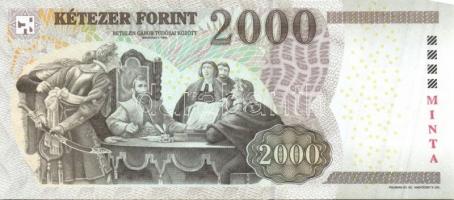 2008. 2000Ft "MINTA" felülnyomással "CA 0000343" sorozatszámmal! T:I