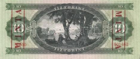 1969. 10Ft "MINTA" perforációval és felülnyomással "A 000" sorozatszámmal T:I