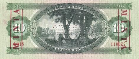 1975. 10Ft "MINTA" perforációval és felülnyomással "A 118" sorozatszámmal T:I
