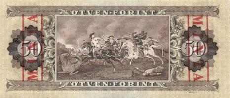 1980. 50Ft "MINTA" perforációval és felülnyomással "D 000" sorozatszámmal T:I