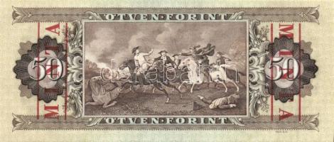 1986. 50Ft "MINTA" perforációval és felülnyomással "D 000" sorozatszámmal T:I