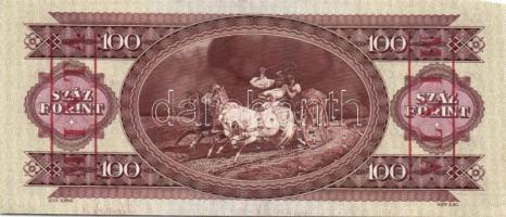 1975. 100Ft "MINTA" perforációval és felülnyomással "B 000" sorozatszámmal T:I