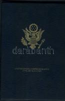 USA Az amerikai indiánfejek érméken díszkiadása hozzágyűjtött 4db klf érmével T:vegyes