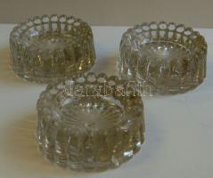 3 db zongoraláb alátét üvegből / 3 mats for piano