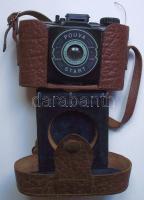 Pouve start jó állapotú bakelit kamera tokkal / camera