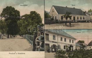 Komárom with the shop of Josef Praslica