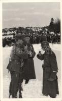 Uzsok meeting of Hungarian and Polish troops by the new borders, 1939 photo