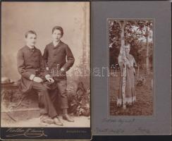 cca 1870-1900 20 db vegyes méretű keményhátú fotó / 20 vintage photos