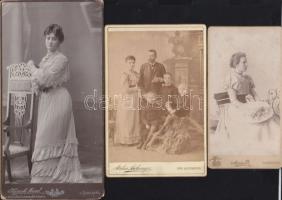 cca 1870-1900 20 db vegyes méretű keményhátú fotó / 20 vintage photos