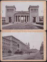 cca 1880-1920 7 db keményhátú fotó, közte 3 berlini városkép / Vintage photos with 3 Belin topography