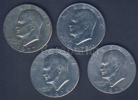 USA 1972-1978. 1$ (4x) "Eisenhower" T:3