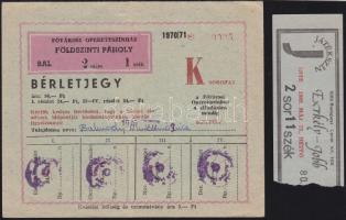 57 db régi színházjegy