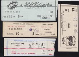 57 db régi színházjegy