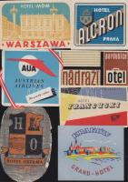 24 db csehszlovák és lengyel bőröndcímke / Polish and Czechslovakian luggage labels