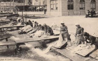 Como lake washing women, folklore