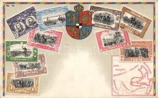 Set of Romanian stamps litho