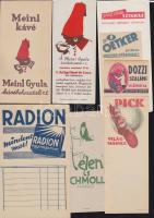 16db különféle számolócédula / 16 counting slips