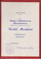 6db szocialista oklevél, emléklap meghívó