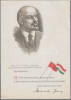 6db szocialista oklevél, emléklap meghívó