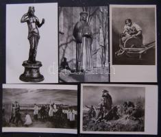 57 db modern Festmény Reprodukció, illetve Művészeti lap, sok posta tiszta