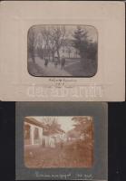 7db különféle fotó: katonai, társasági, városkép, halászat