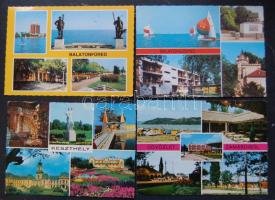 31 db színes modern Balatoni képeslap