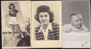 34 db vegyes régi családi és egyéb fotó