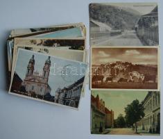 105 db vegyes régi képeslap, sok városképpel, néhány motívumlappal, érdekességekkel