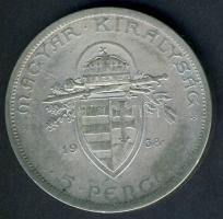 1938. 5P "Szent István" Ag T:3