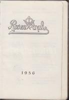 1956. Rosenthal porcelán naptár fényképekkel / Rosenthal calendar with photos