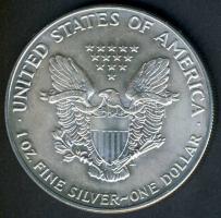 USA 1991. 1$ Ag "Liberty" T:1 tanúsítvánnyal!