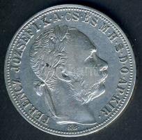 1890KB. 1Ft Ag barokk címer T:3 apró ph.