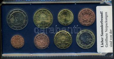 Ausztria 2002. 1c-2€ 8db klf forgalmi érme eredeti bontatlan tokban, tanúsítvánnyal! T:BU