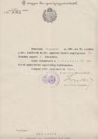 1876-1910 Úry Lajos Curiai tanácselnök főbíró iratgayatéka: gimnáziumi bizonytványai és joghallgatói...