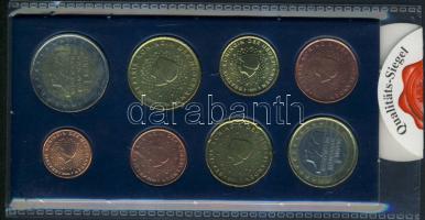 Hollandia 1999. 1c-2€ 8db klf forgalmi érme eredeti bontatlan tokban, tanúsítvánnyal! T:BU