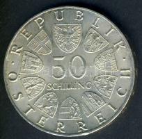 Ausztria 1966. 50Sch Ag "150 éves az Osztrák Nemzeti Bank" T:2