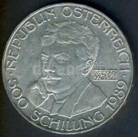 Ausztria 1989. 500Sch Ag "Koloman Moser" tanúsítvánnyal T:BU