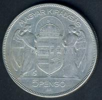 1930. 5P Ag "Horthy jobbra" T:3