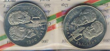 1981. 100Ft + 5L magyar-bolgár közös kiadás "Bulgária 1300 éves" T:PP Eredeti tokban, tanú...