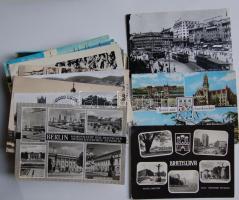 cca. 1950-1960 100 db Vegyes modern képeslap, közte sok lap az egykori Történelmi Magyarország területéről