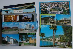 cca. 1950-1960 100 db vegyes modern városképes lap