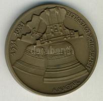 1981. "MÉE-Pápai Schola" Br emlékérem T:1