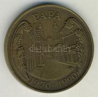 1990. "MÉE-Pápa" Br emlékérem T:1