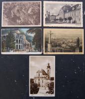 14 db jó minőségű vegyes régi képeslap, nagyrészt magyar városképek / 14 mostly Hungarian town-view cards