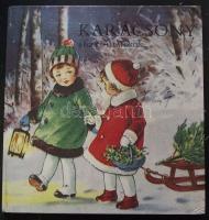 1986 Karácsony régi képeslapokon. Terra - Kossuth Nyomda, Budapest. Nagy alakú album rengeteg színes képpel