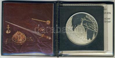 1978. "Koronázási jelvények" Ag emlékérem (27g) T:PP tanúsítvánnyal, dísztokban!