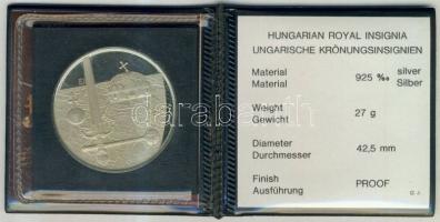 1978. "Koronázási jelvények" Ag emlékérem (27g) T:PP tanúsítvánnyal, dísztokban!
